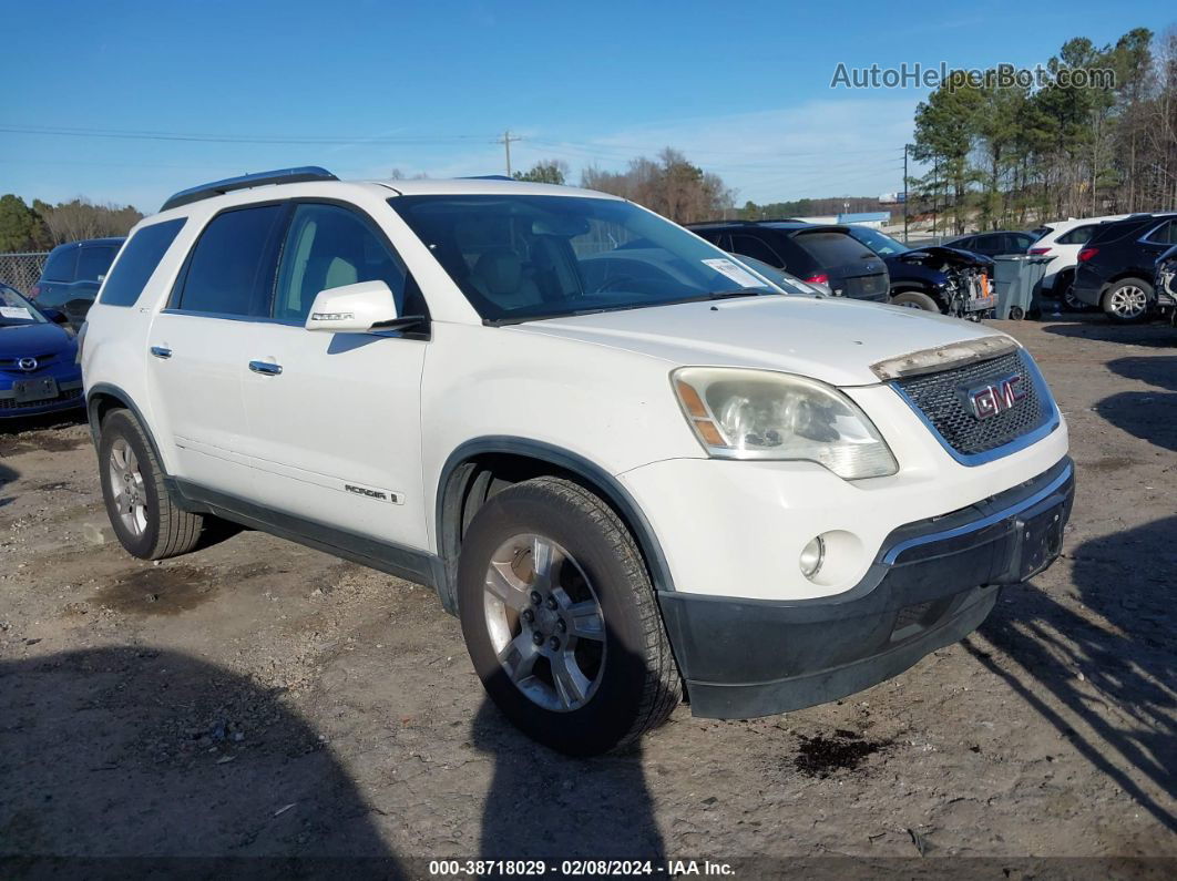 2007 Gmc Acadia Slt-1 White vin: 1GKER23757J147441