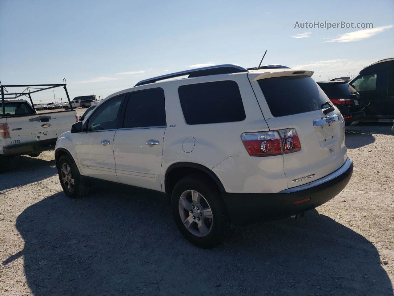 2007 Gmc Acadia Slt-1 White vin: 1GKER23777J136540