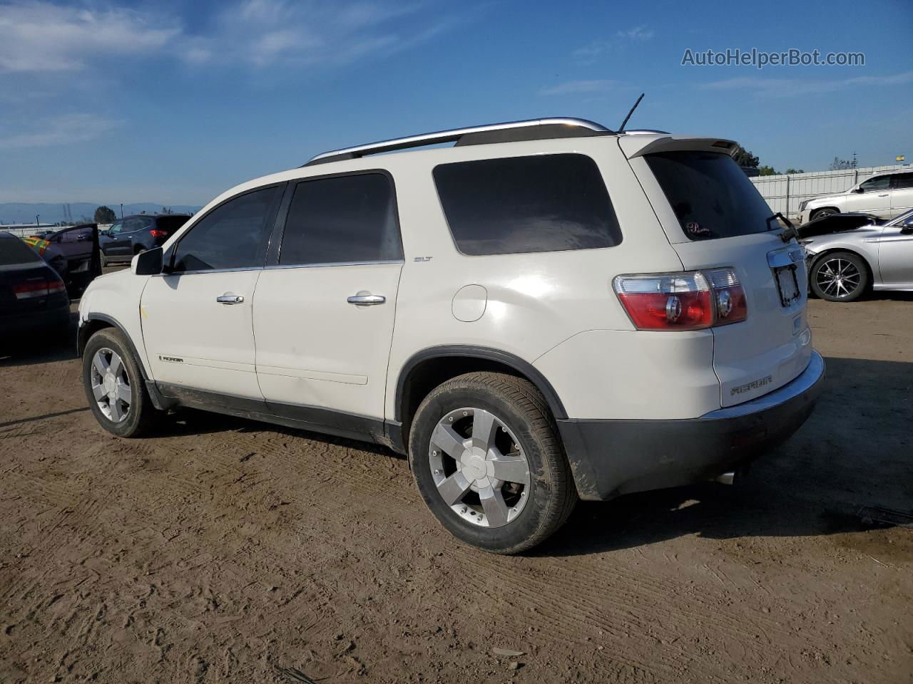 2007 Gmc Acadia Slt-1 White vin: 1GKER23777J171725