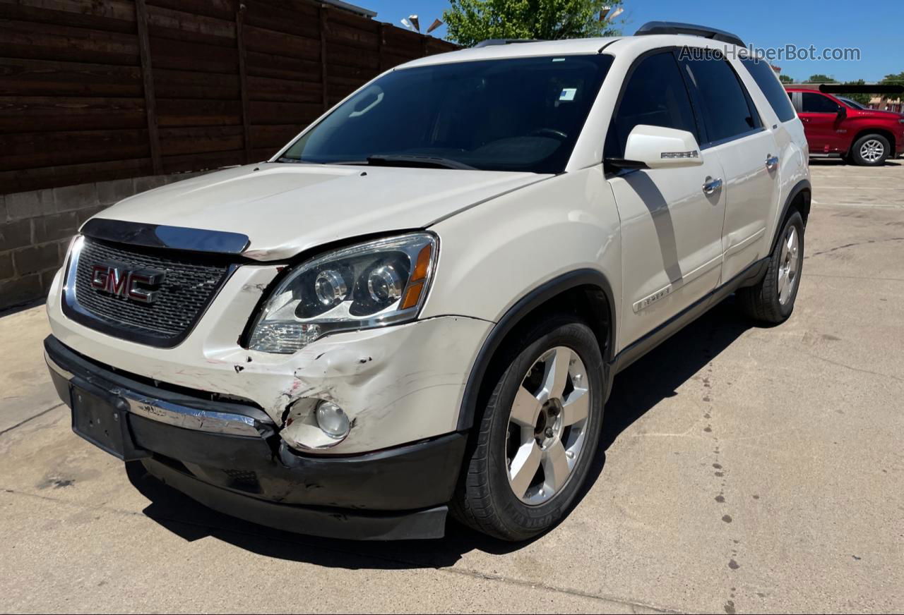 2007 Gmc Acadia Slt-1 Белый vin: 1GKER23787J124381