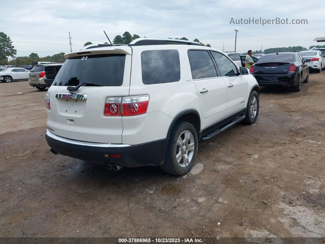 2007 Gmc Acadia Slt White vin: 1GKER23787J133369