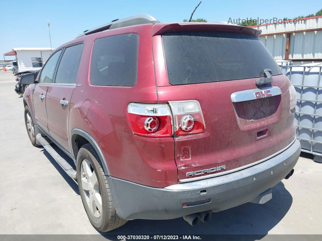 2007 Gmc Acadia Slt Maroon vin: 1GKER23787J168400