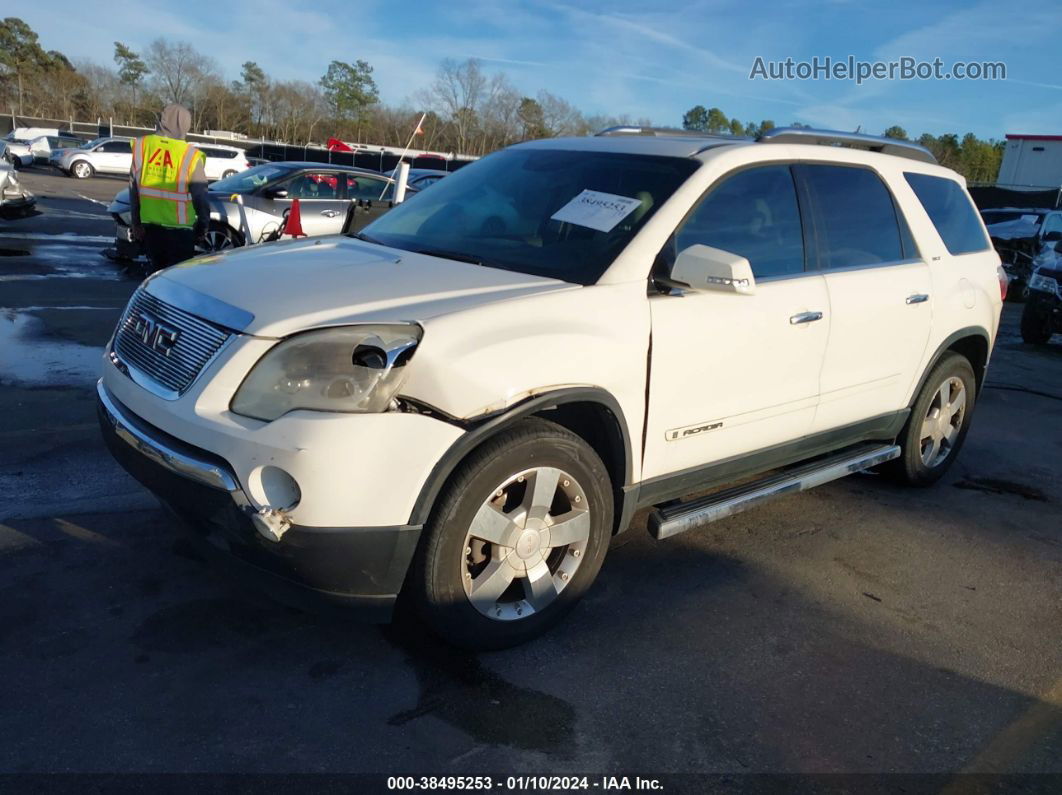 2007 Gmc Acadia Slt-1 White vin: 1GKER23797J153971