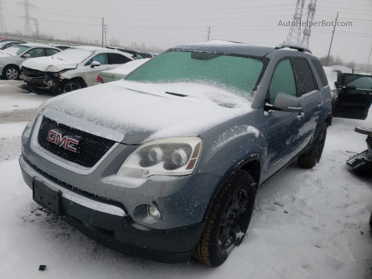 2007 Gmc Acadia Slt-1 Серый vin: 1GKER237X7J142476