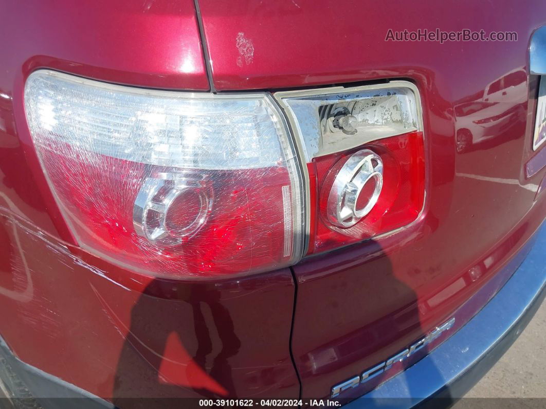 2007 Gmc Acadia Slt-1 Maroon vin: 1GKER237X7J150237