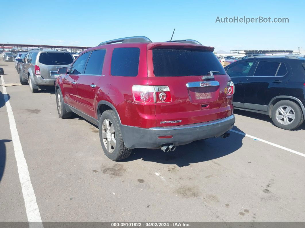 2007 Gmc Acadia Slt-1 Maroon vin: 1GKER237X7J150237