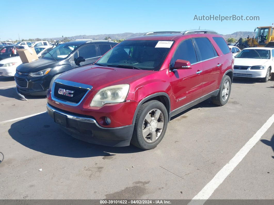 2007 Gmc Acadia Slt-1 Maroon vin: 1GKER237X7J150237