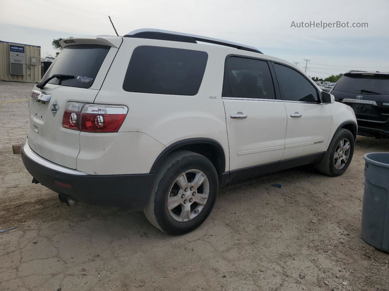 2007 Gmc Acadia Slt-1 White vin: 1GKER237X7J166843