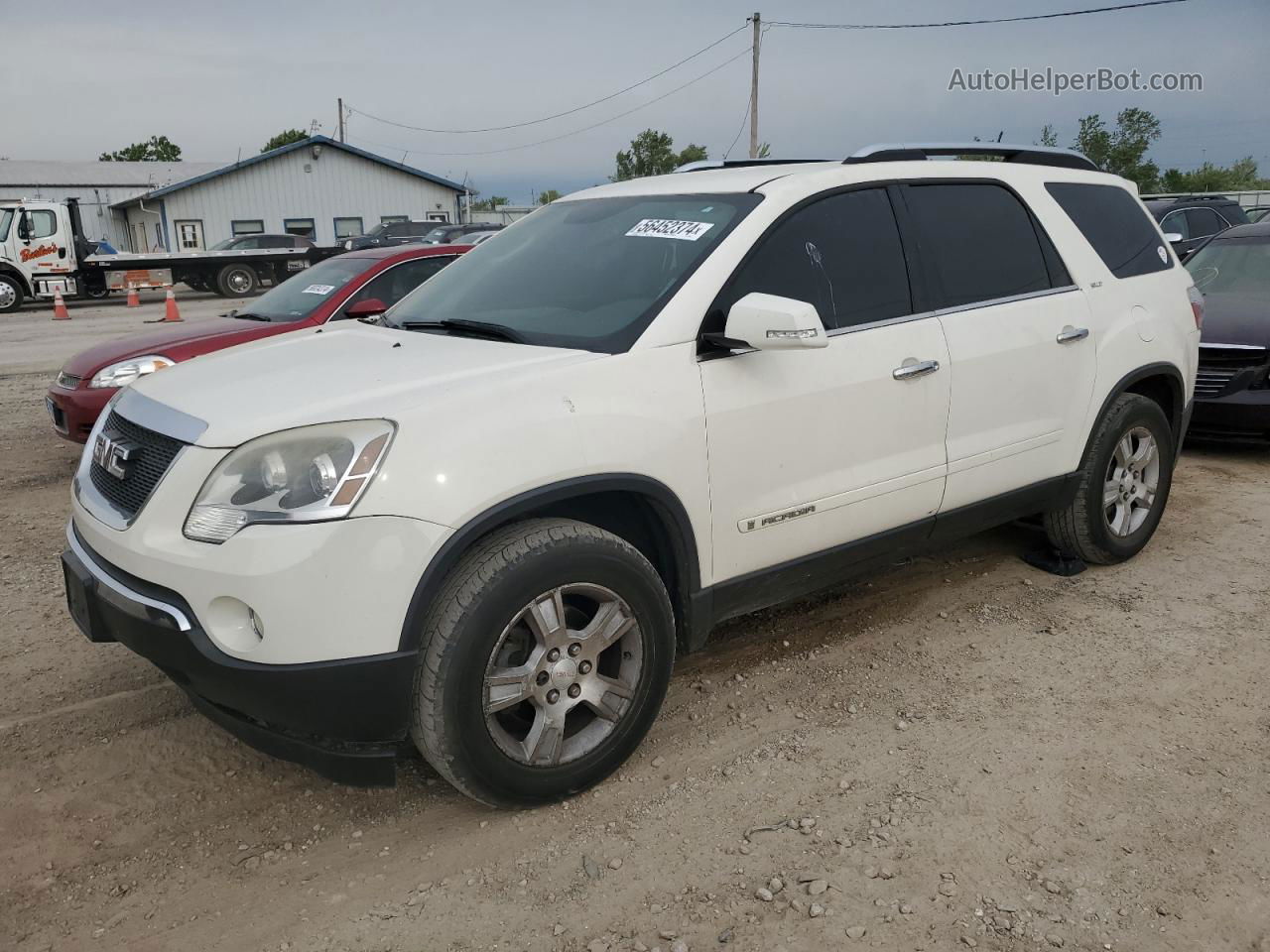 2007 Gmc Acadia Slt-1 White vin: 1GKER237X7J166843