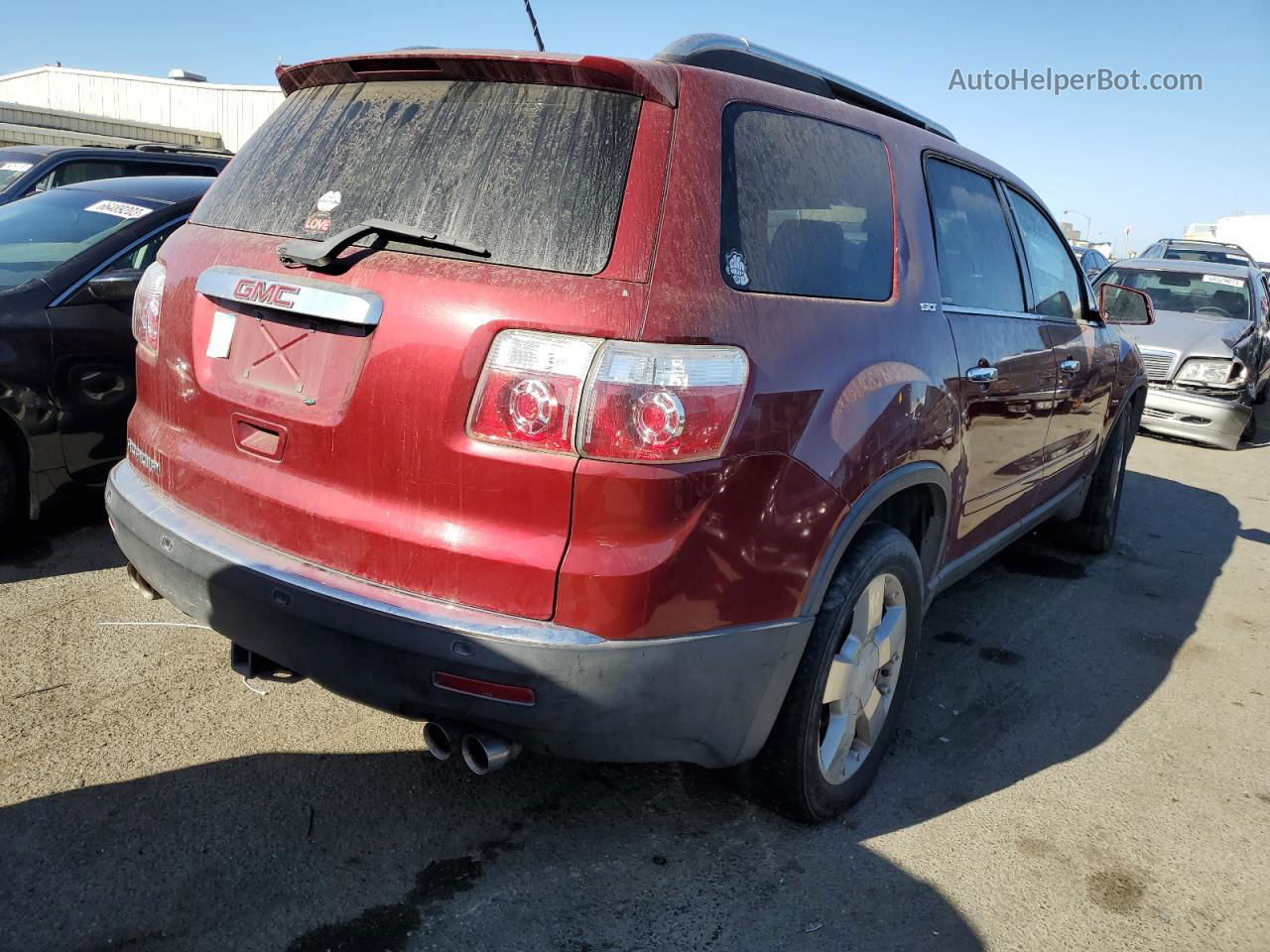 2007 Gmc Acadia Slt-2 Burgundy vin: 1GKER33707J149569