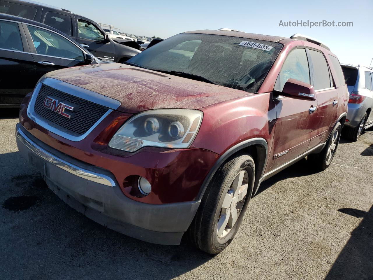 2007 Gmc Acadia Slt-2 Burgundy vin: 1GKER33707J149569