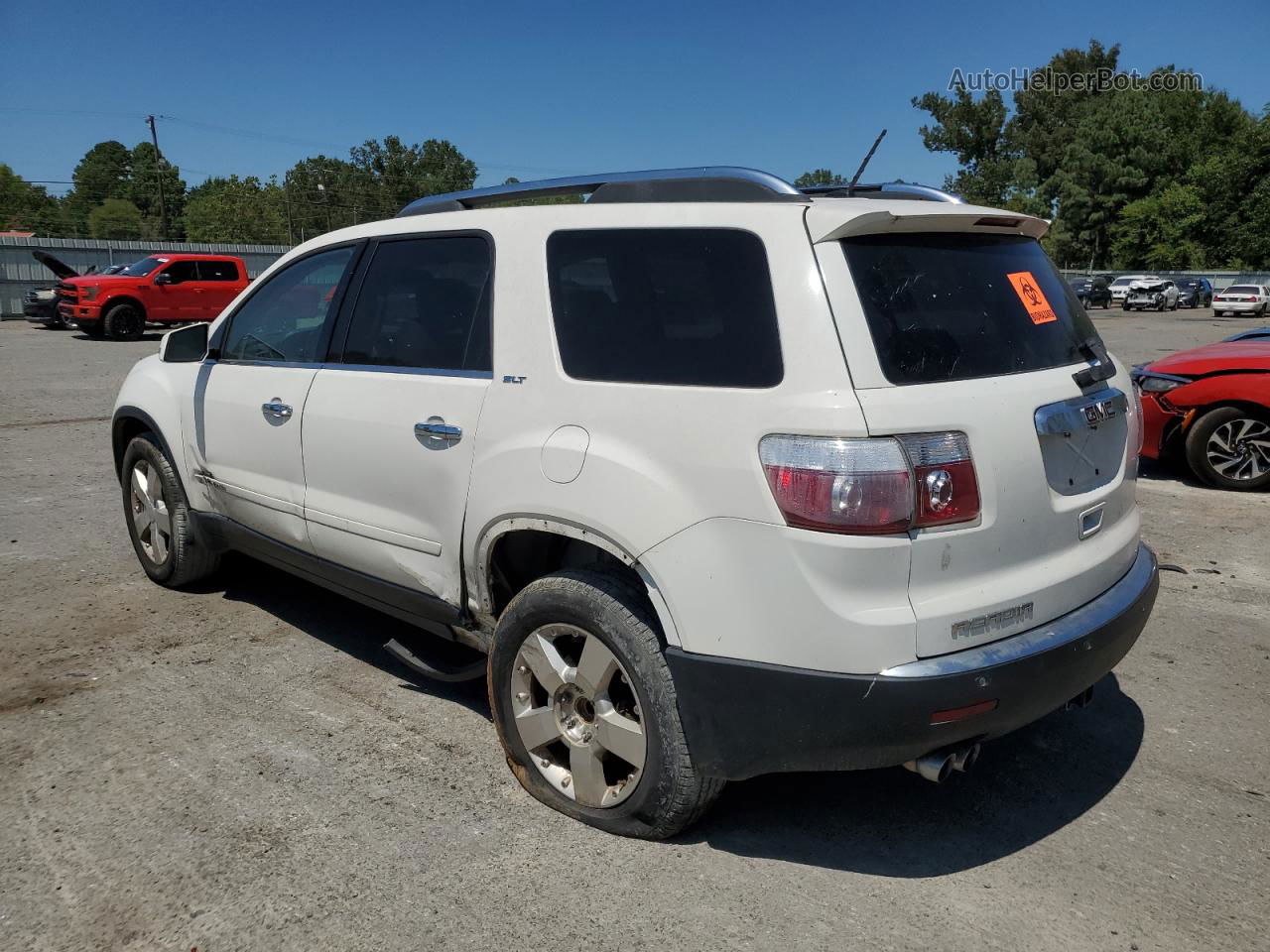 2007 Gmc Acadia Slt-2 Белый vin: 1GKER33727J110529