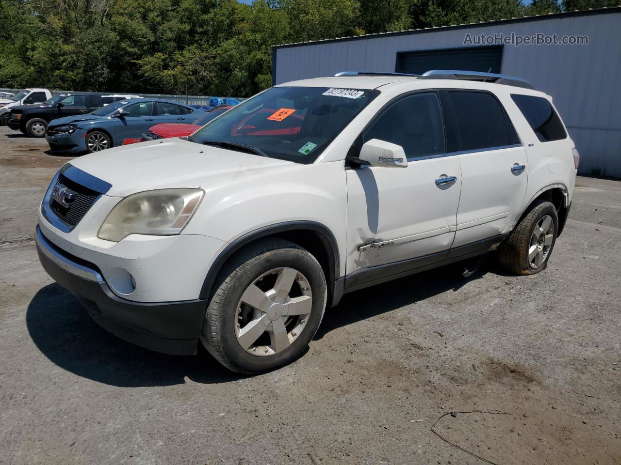 2007 Gmc Acadia Slt-2 White vin: 1GKER33727J110529