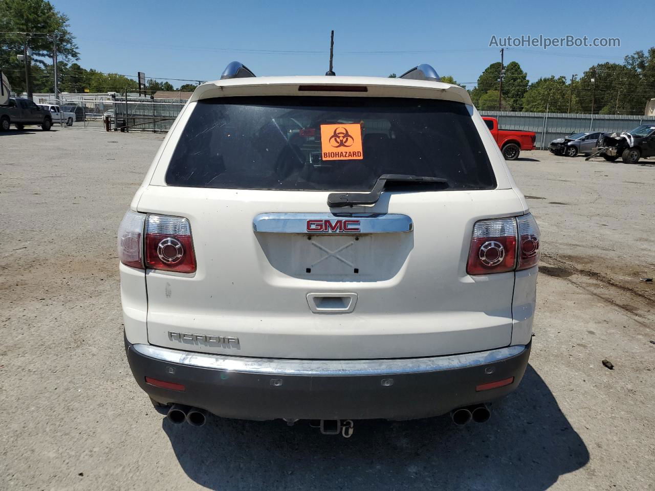 2007 Gmc Acadia Slt-2 White vin: 1GKER33727J110529