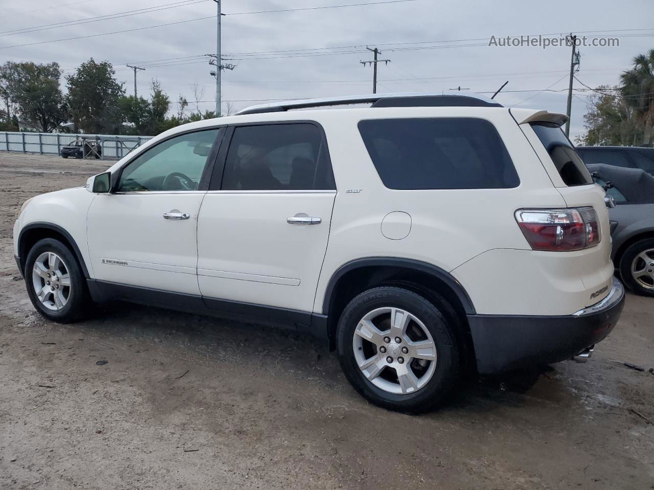 2007 Gmc Acadia Slt-2 Белый vin: 1GKER33727J130098