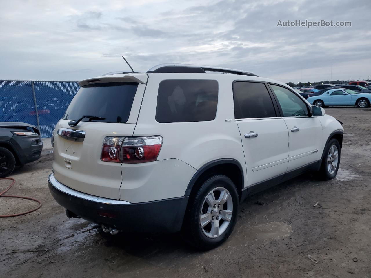 2007 Gmc Acadia Slt-2 Белый vin: 1GKER33727J130098