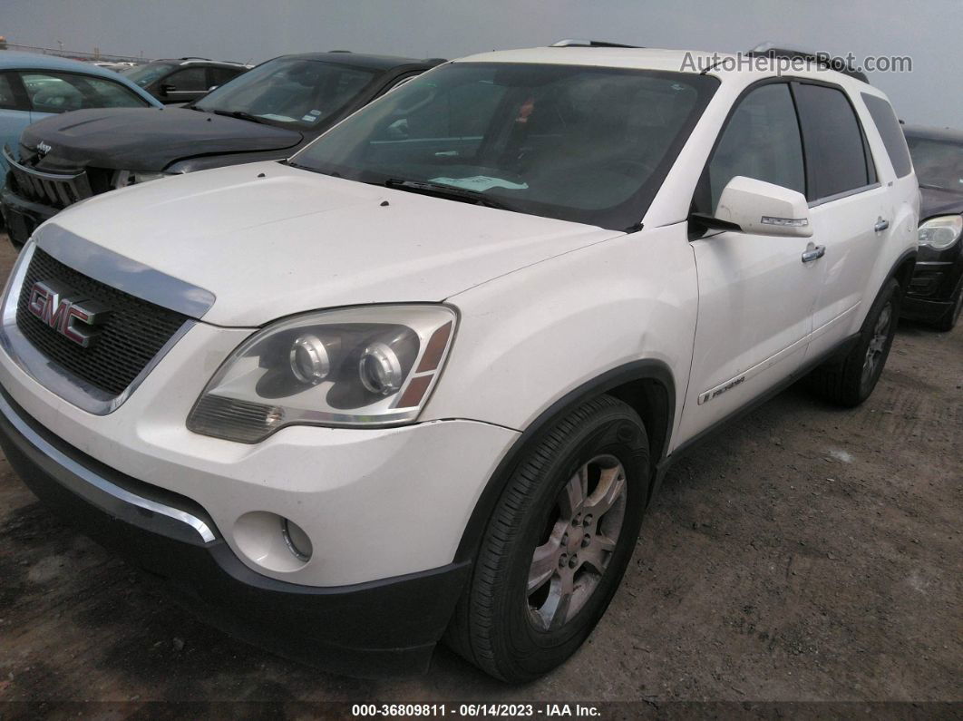 2007 Gmc Acadia Slt White vin: 1GKER33737J114394