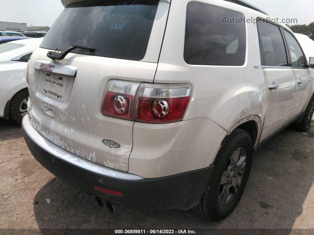 2007 Gmc Acadia Slt White vin: 1GKER33737J114394