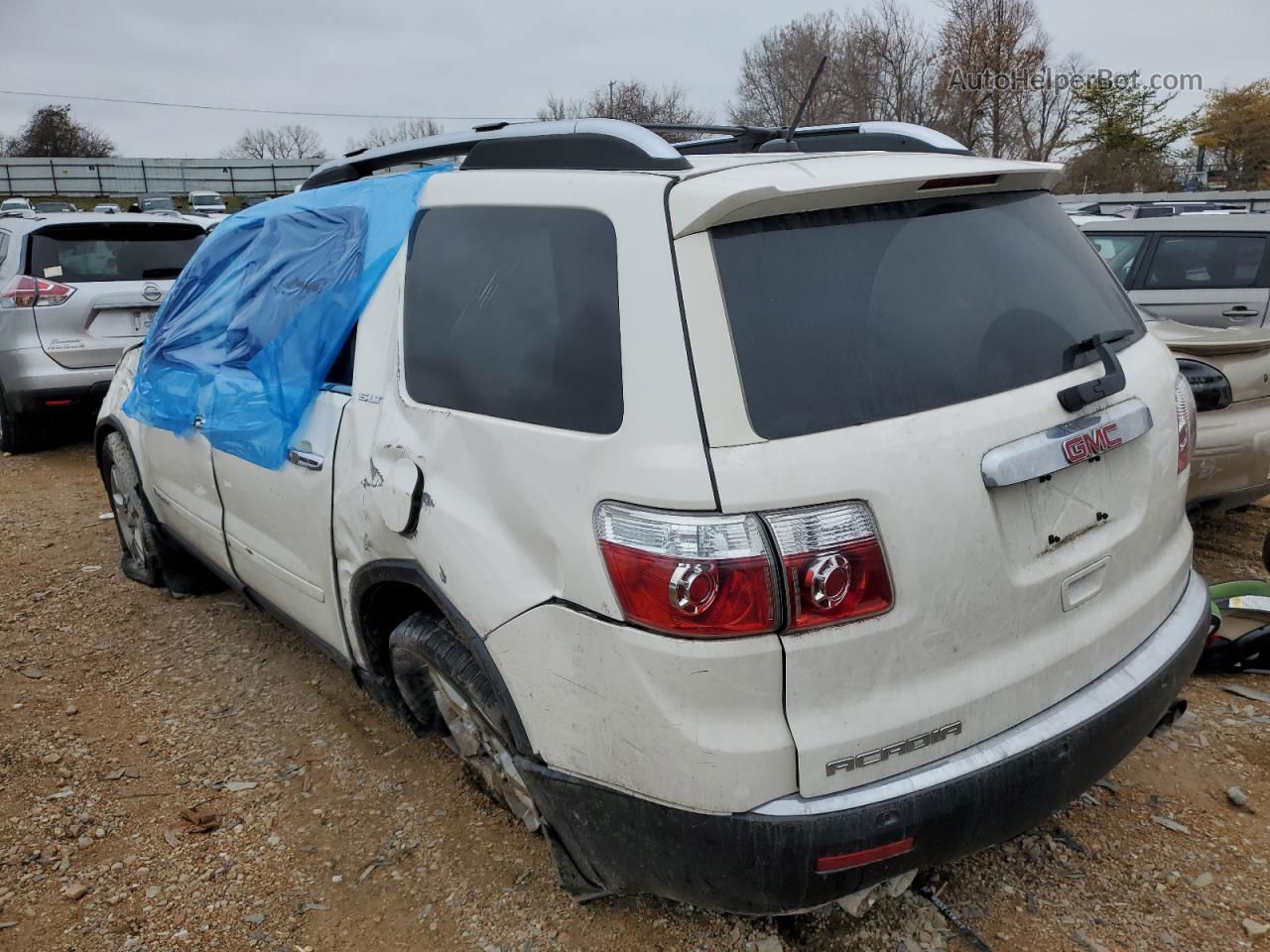 2007 Gmc Acadia Slt-2 White vin: 1GKER33737J132863