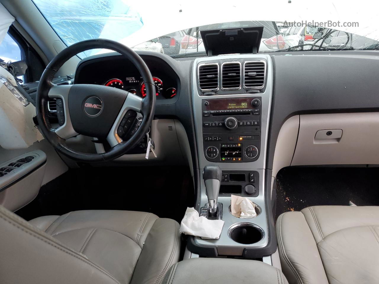 2007 Gmc Acadia Slt-2 White vin: 1GKER33737J132863