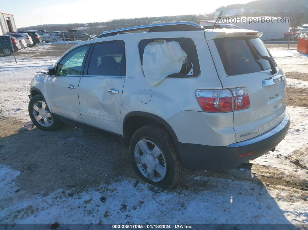 2007 Gmc Acadia Slt-1 White vin: 1GKER33747J160901