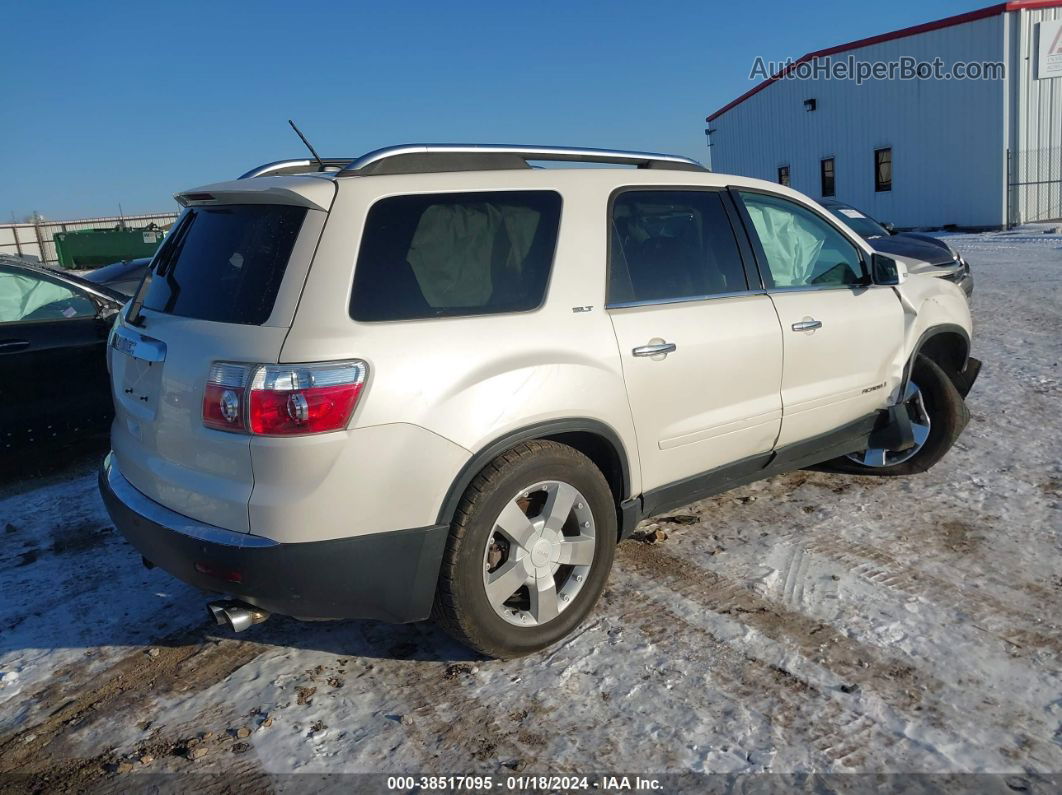 2007 Gmc Acadia Slt-1 White vin: 1GKER33747J160901