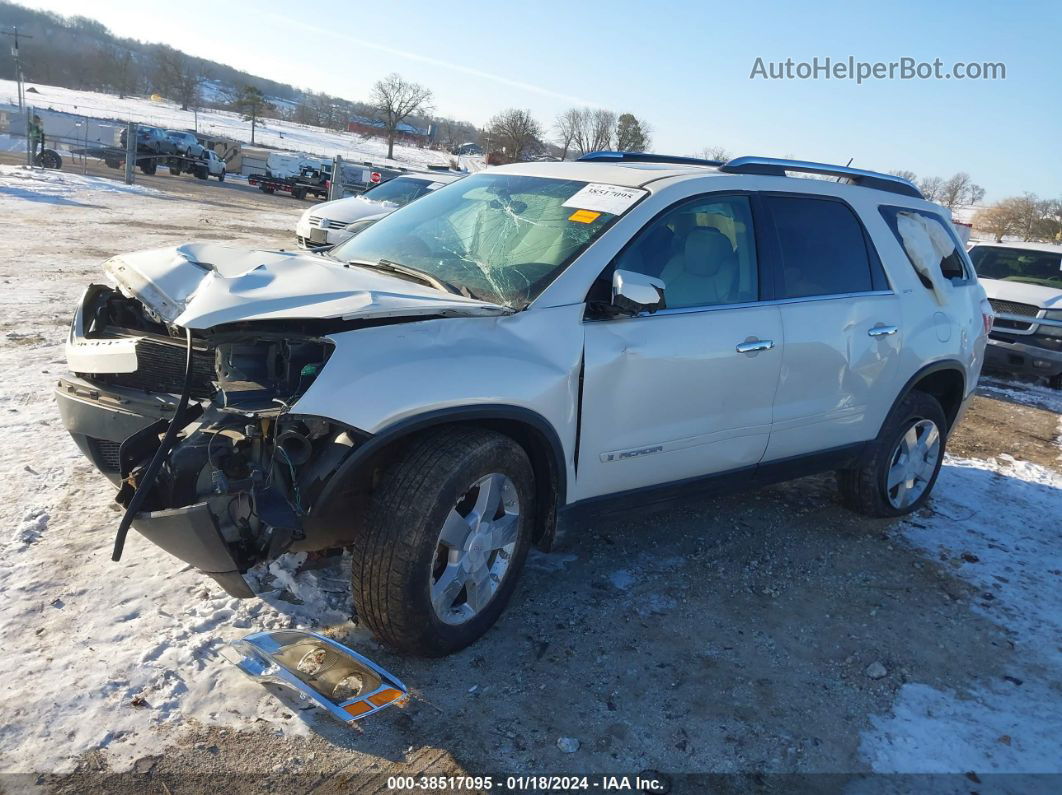 2007 Gmc Acadia Slt-1 White vin: 1GKER33747J160901