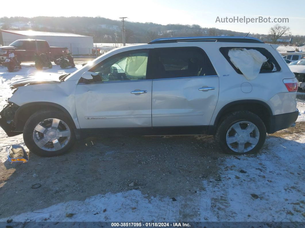 2007 Gmc Acadia Slt-1 White vin: 1GKER33747J160901