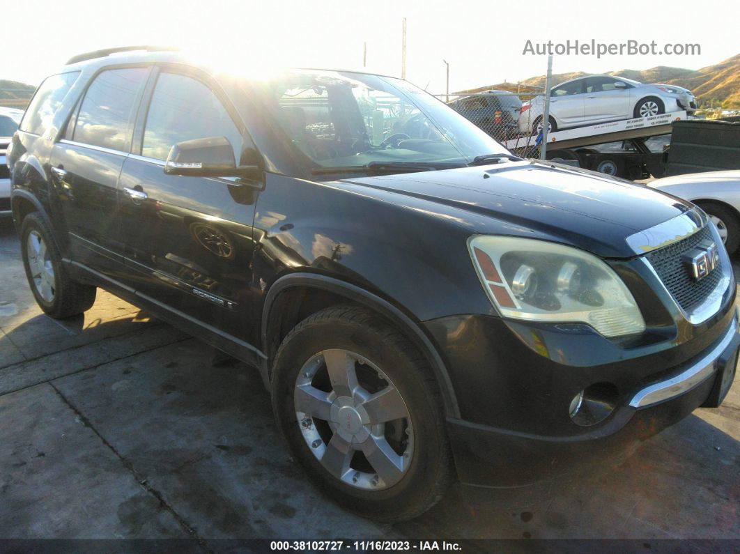 2007 Gmc Acadia Slt-1 Black vin: 1GKER33777J137158