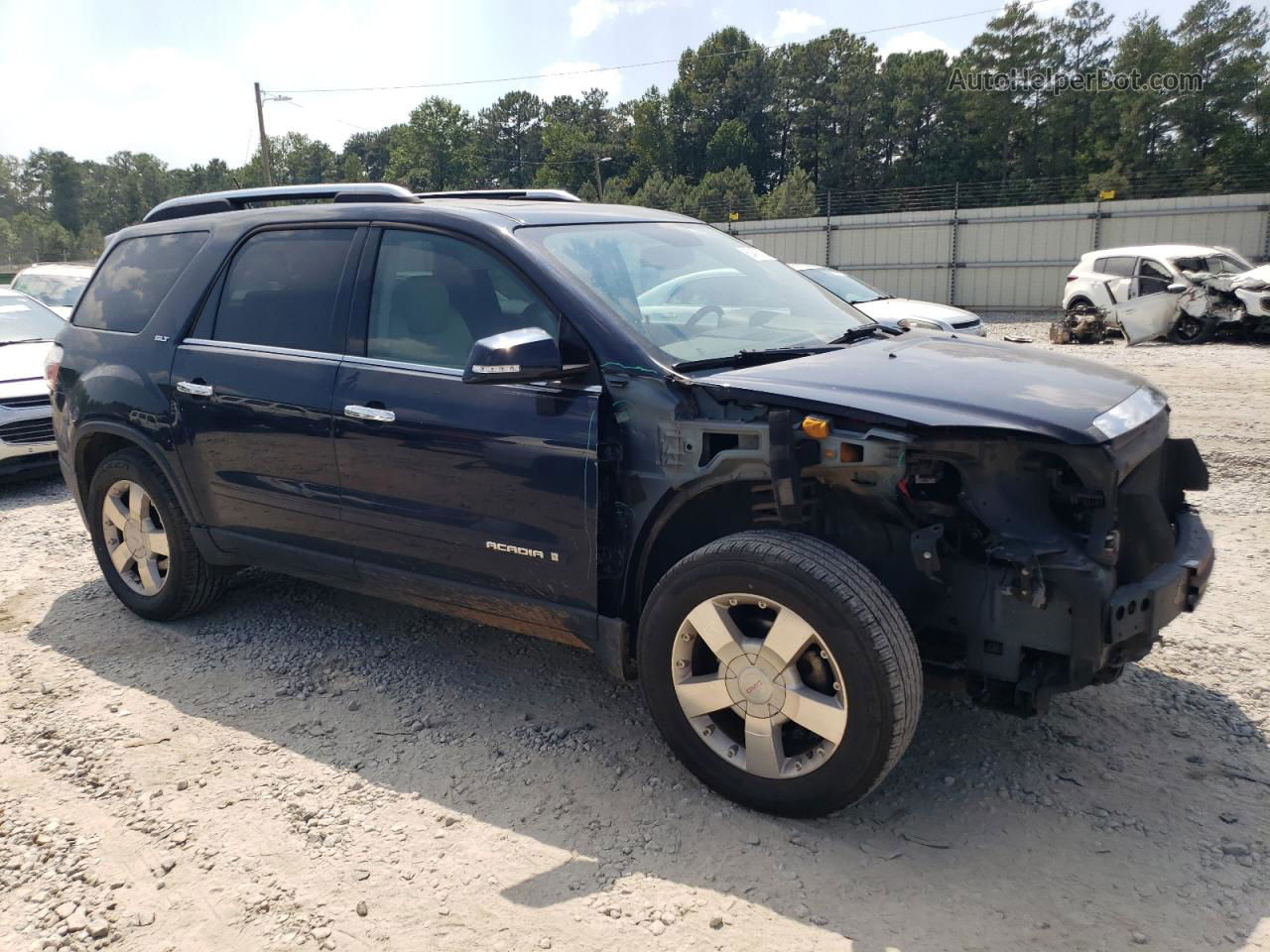 2007 Gmc Acadia Slt-2 Синий vin: 1GKER33787J149173