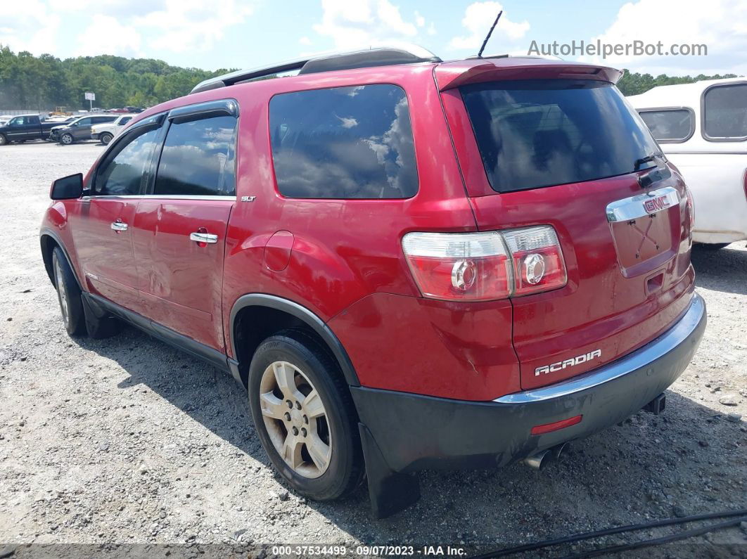 2007 Gmc Acadia Slt Red vin: 1GKER33787J154874