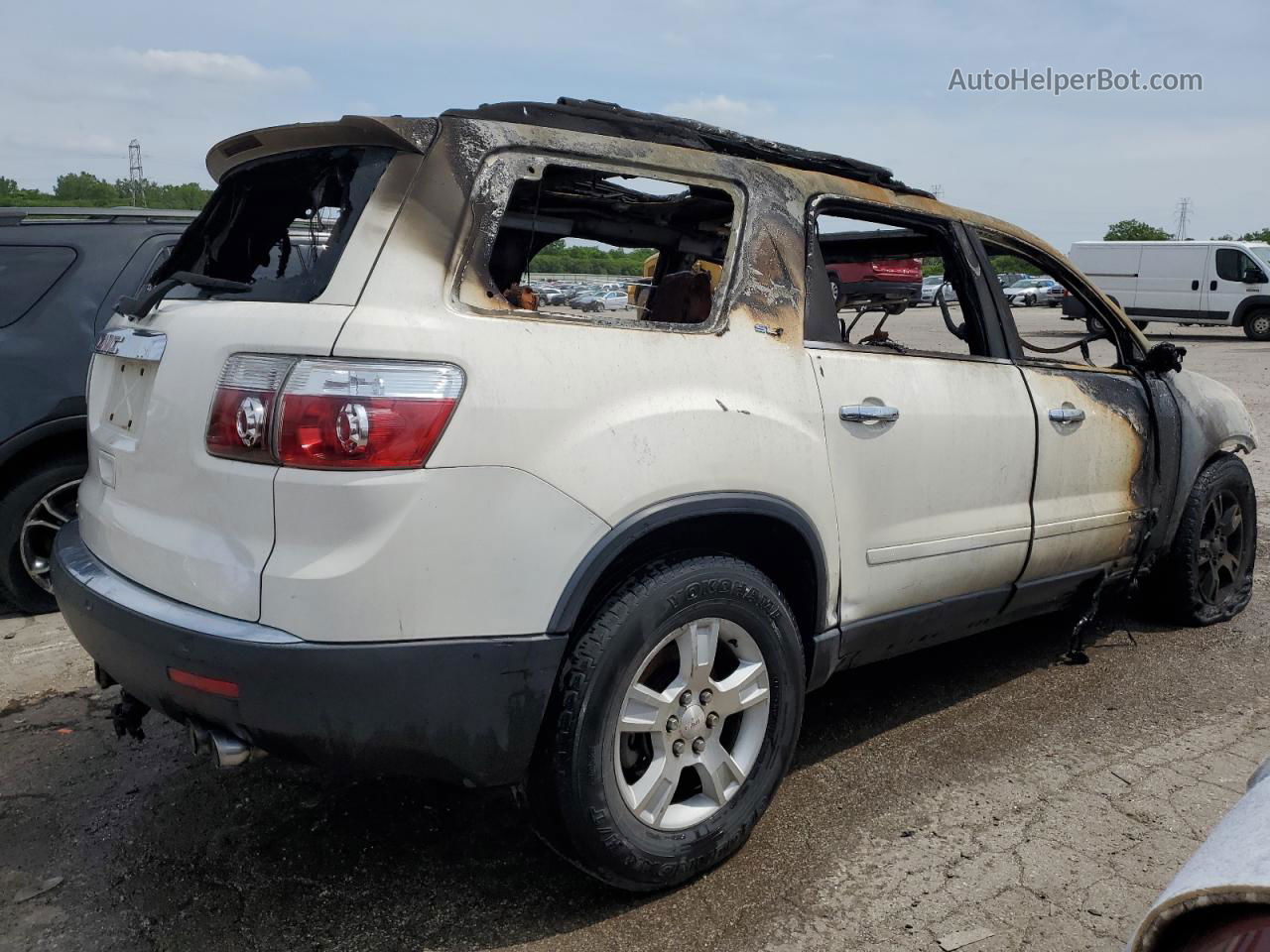 2007 Gmc Acadia Slt-2 White vin: 1GKER337X7J103778