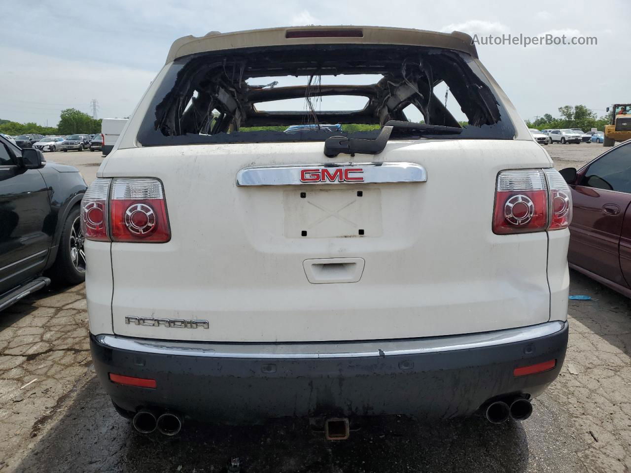 2007 Gmc Acadia Slt-2 White vin: 1GKER337X7J103778