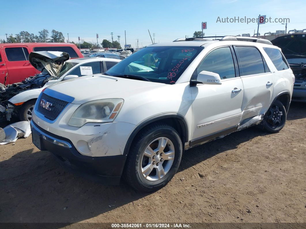 2007 Gmc Acadia Slt-1 White vin: 1GKER337X7J165522