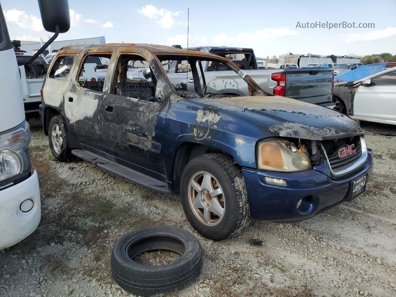 2003 Gmc Envoy Xl Blue vin: 1GKES16S236176455