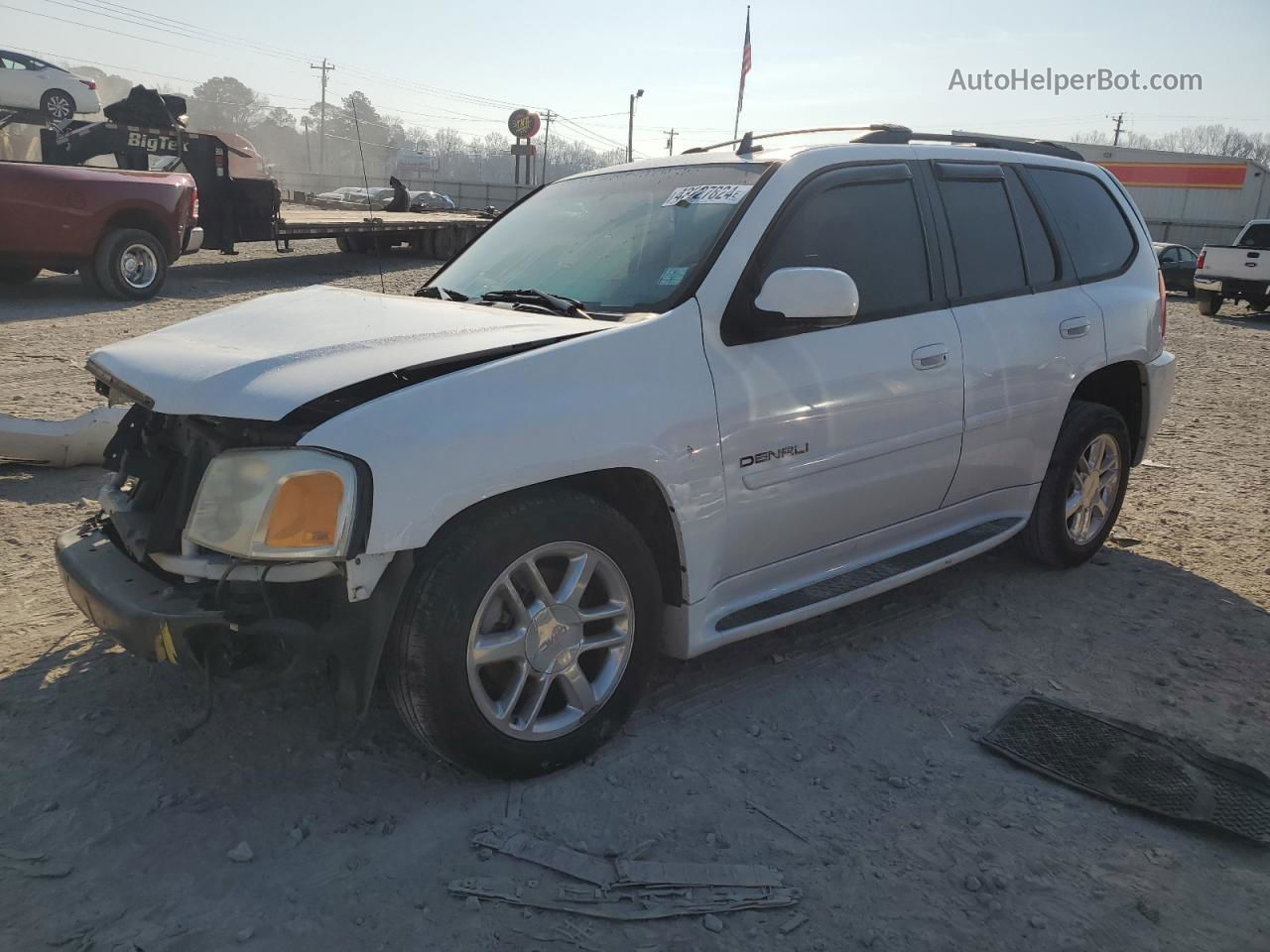 2008 Gmc Envoy Denali White vin: 1GKES63M682117992