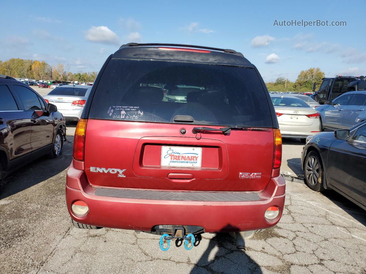 2003 Gmc Envoy Xl Burgundy vin: 1GKET16S036111469