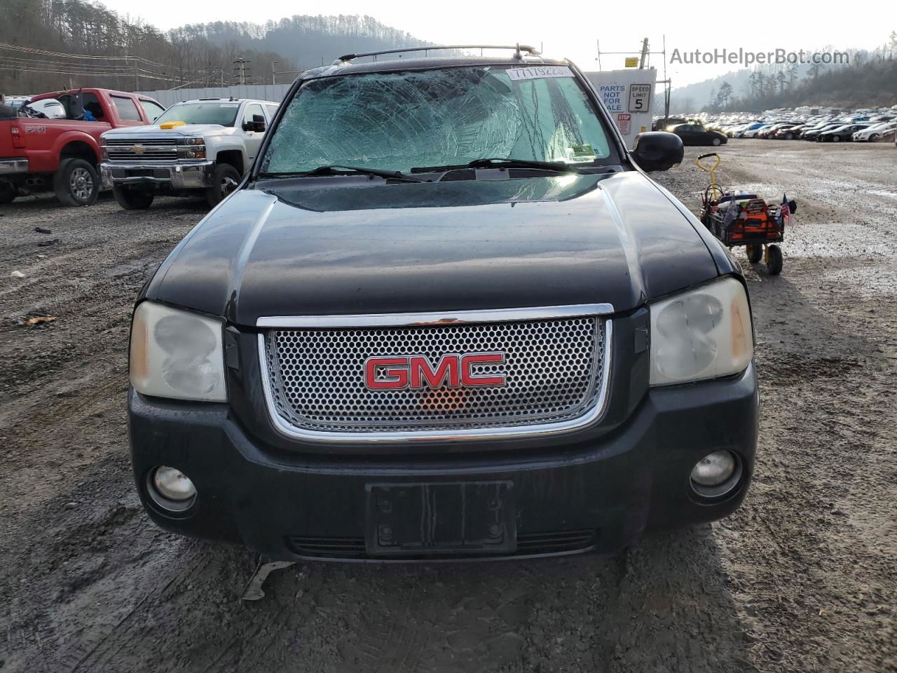 2008 Gmc Envoy Denali Black vin: 1GKET63M282168225