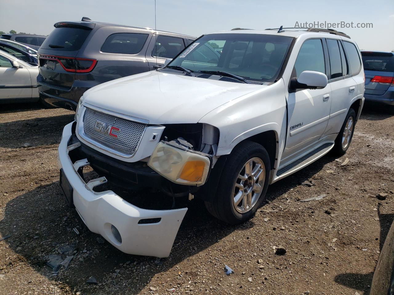 2008 Gmc Envoy Denali White vin: 1GKET63M282225717