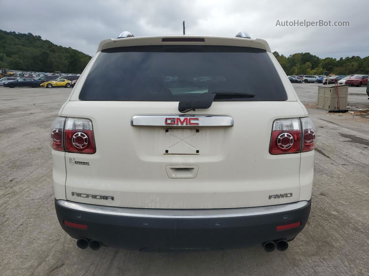 2007 Gmc Acadia Sle White vin: 1GKEV13727J115553