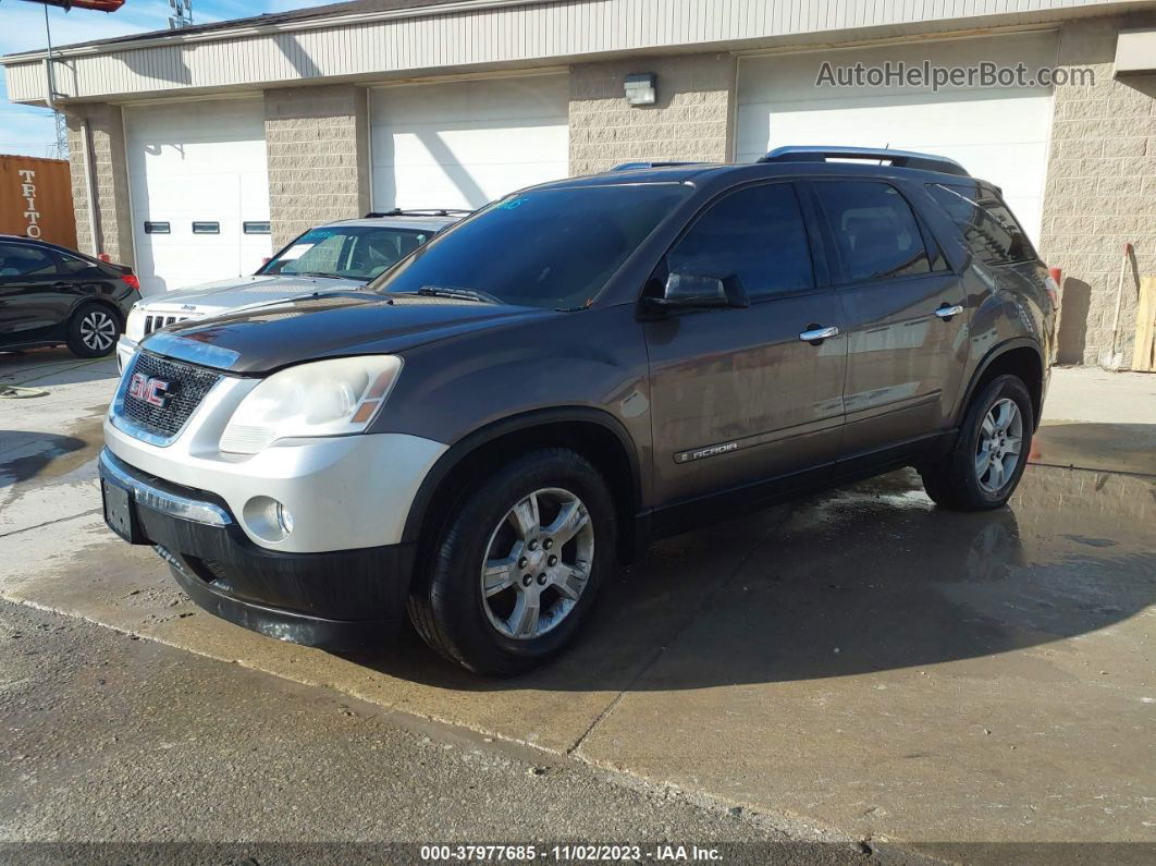 2007 Gmc Acadia Sle Brown vin: 1GKEV13737J130031