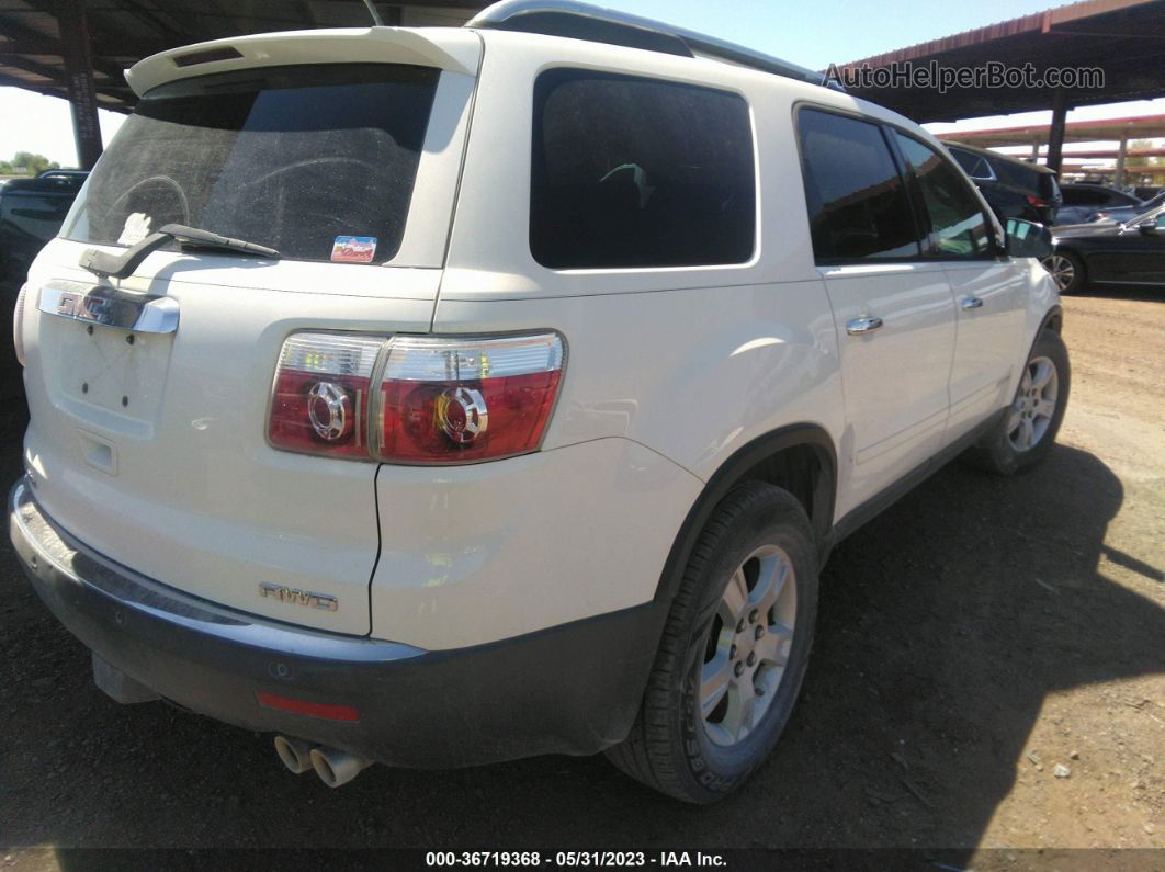 2007 Gmc Acadia Sle White vin: 1GKEV13747J102142