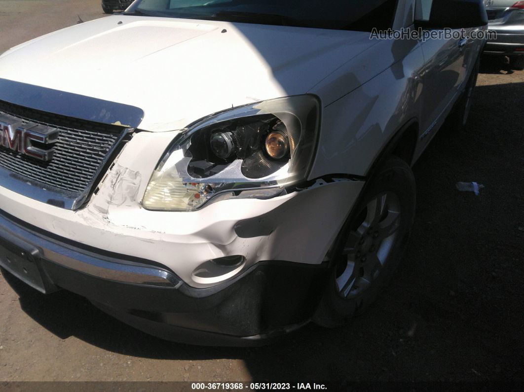 2007 Gmc Acadia Sle White vin: 1GKEV13747J102142