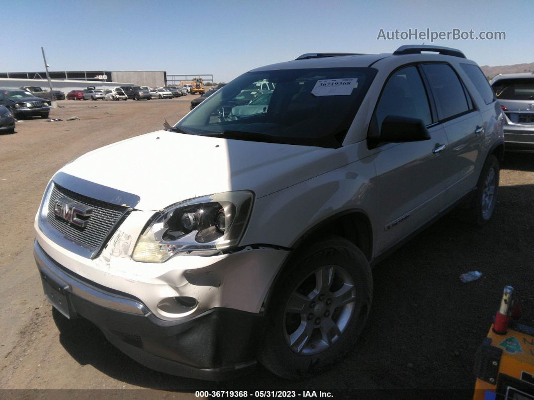 2007 Gmc Acadia Sle White vin: 1GKEV13747J102142