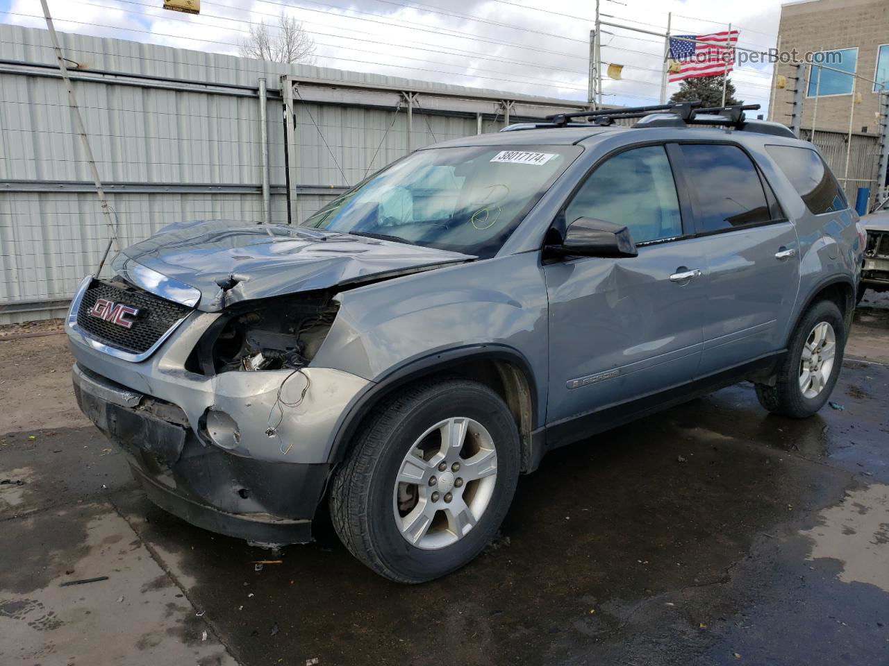 2007 Gmc Acadia Sle Blue vin: 1GKEV13787J172971