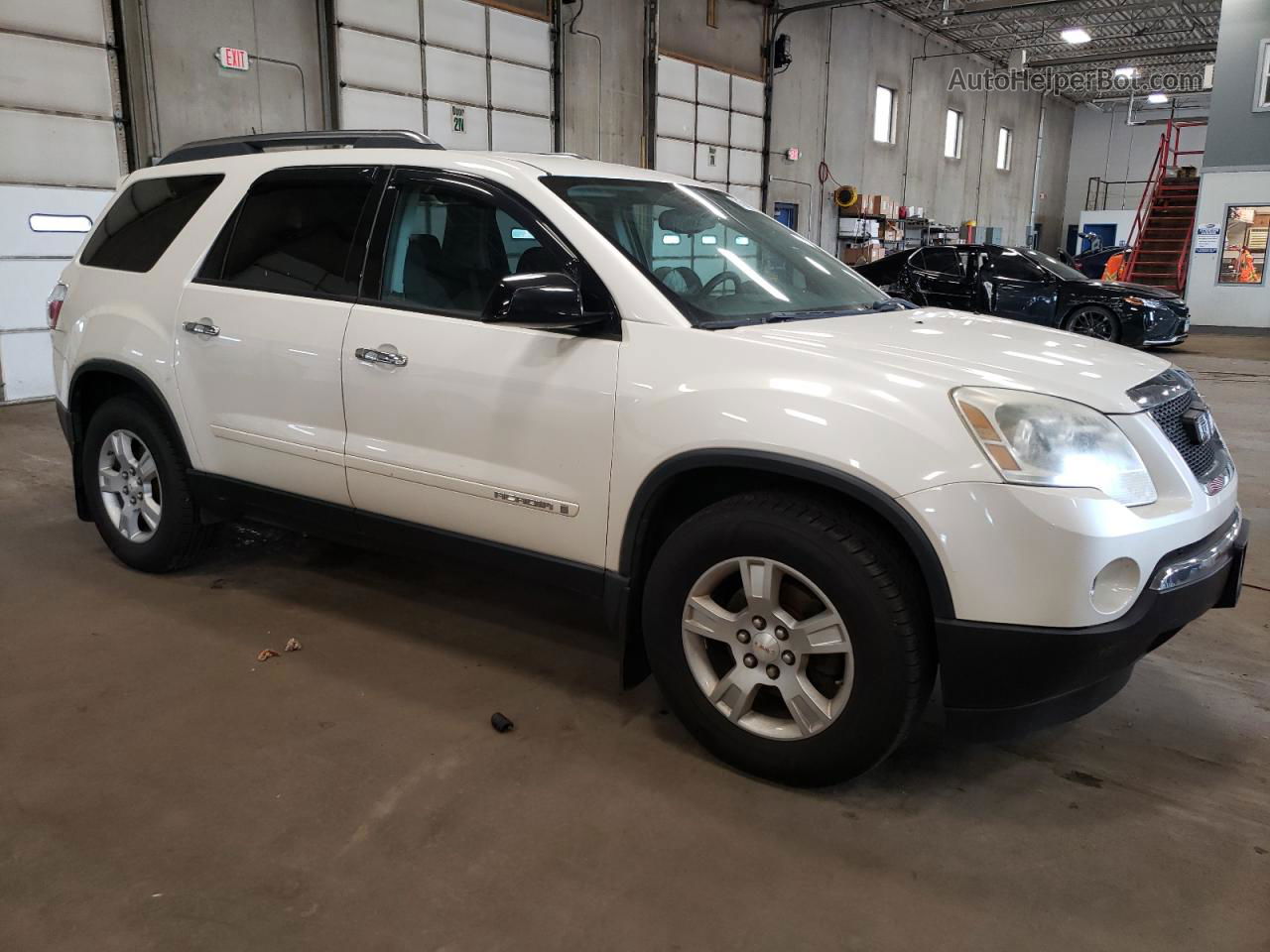 2007 Gmc Acadia Sle White vin: 1GKEV137X7J133637