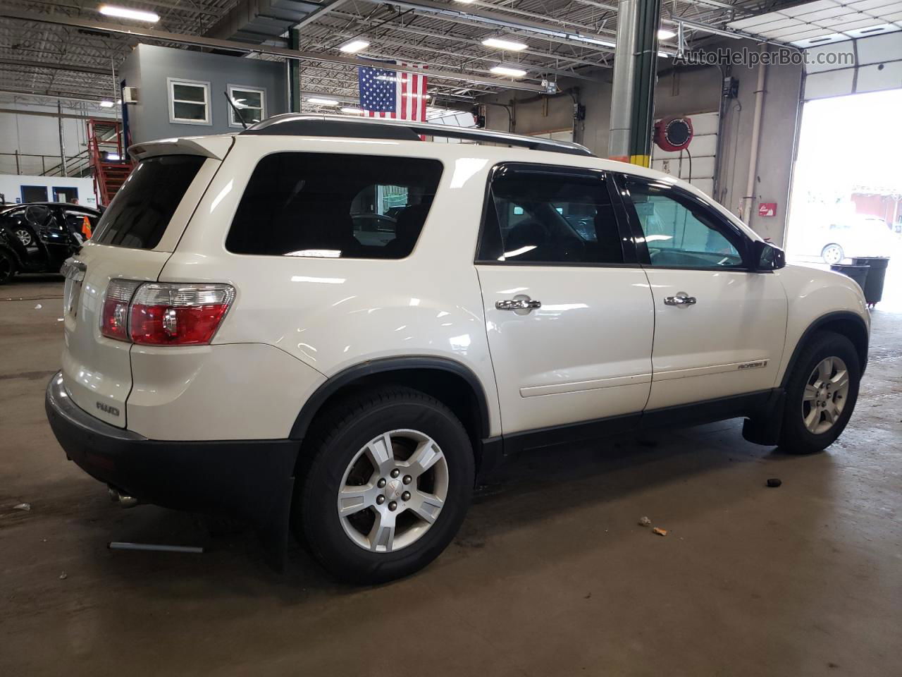 2007 Gmc Acadia Sle White vin: 1GKEV137X7J133637