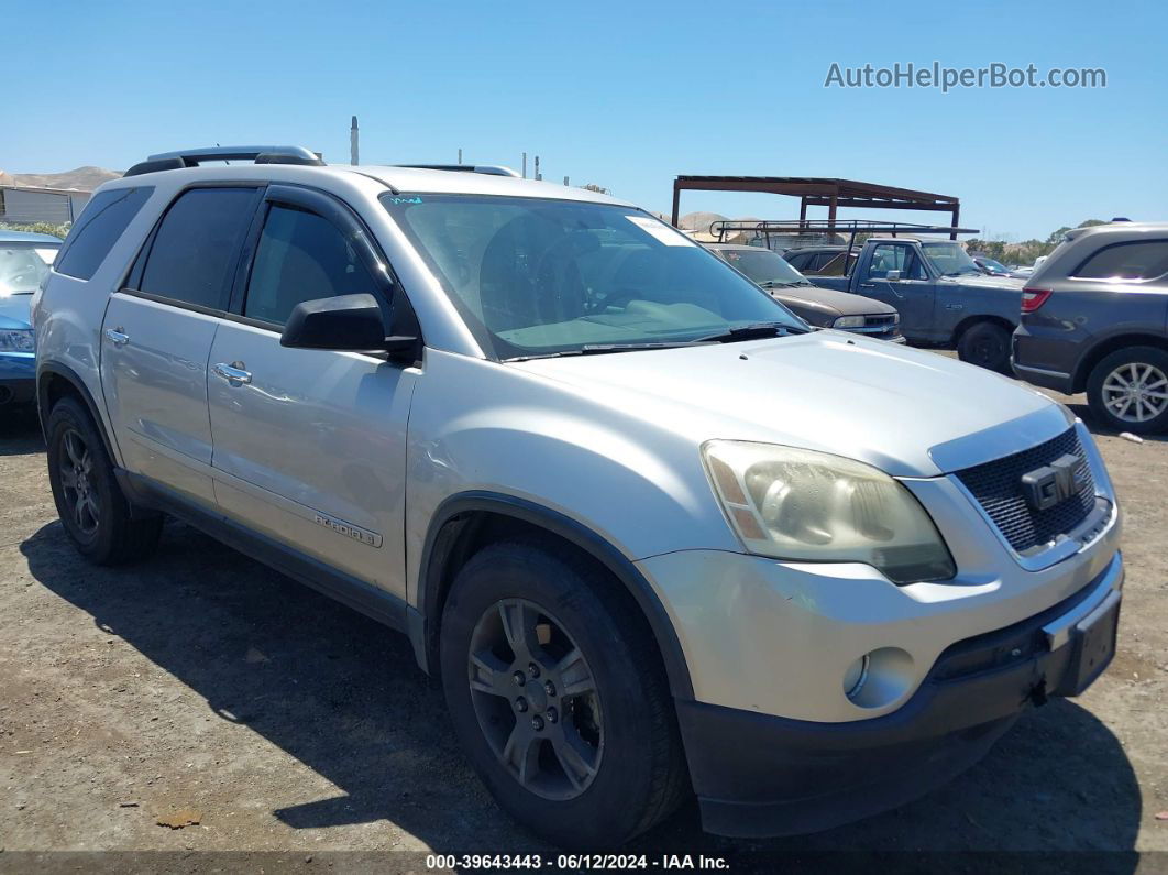 2007 Gmc Acadia Sle-1 Silver vin: 1GKEV137X7J170364