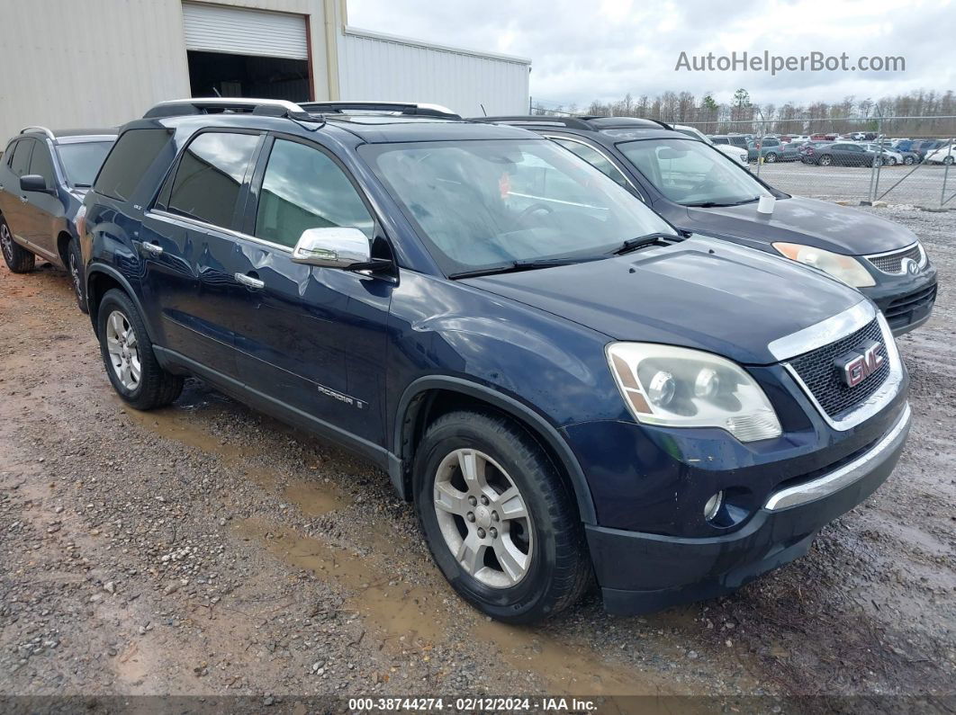 2007 Gmc Acadia Slt-1 Dark Blue vin: 1GKEV23707J121230