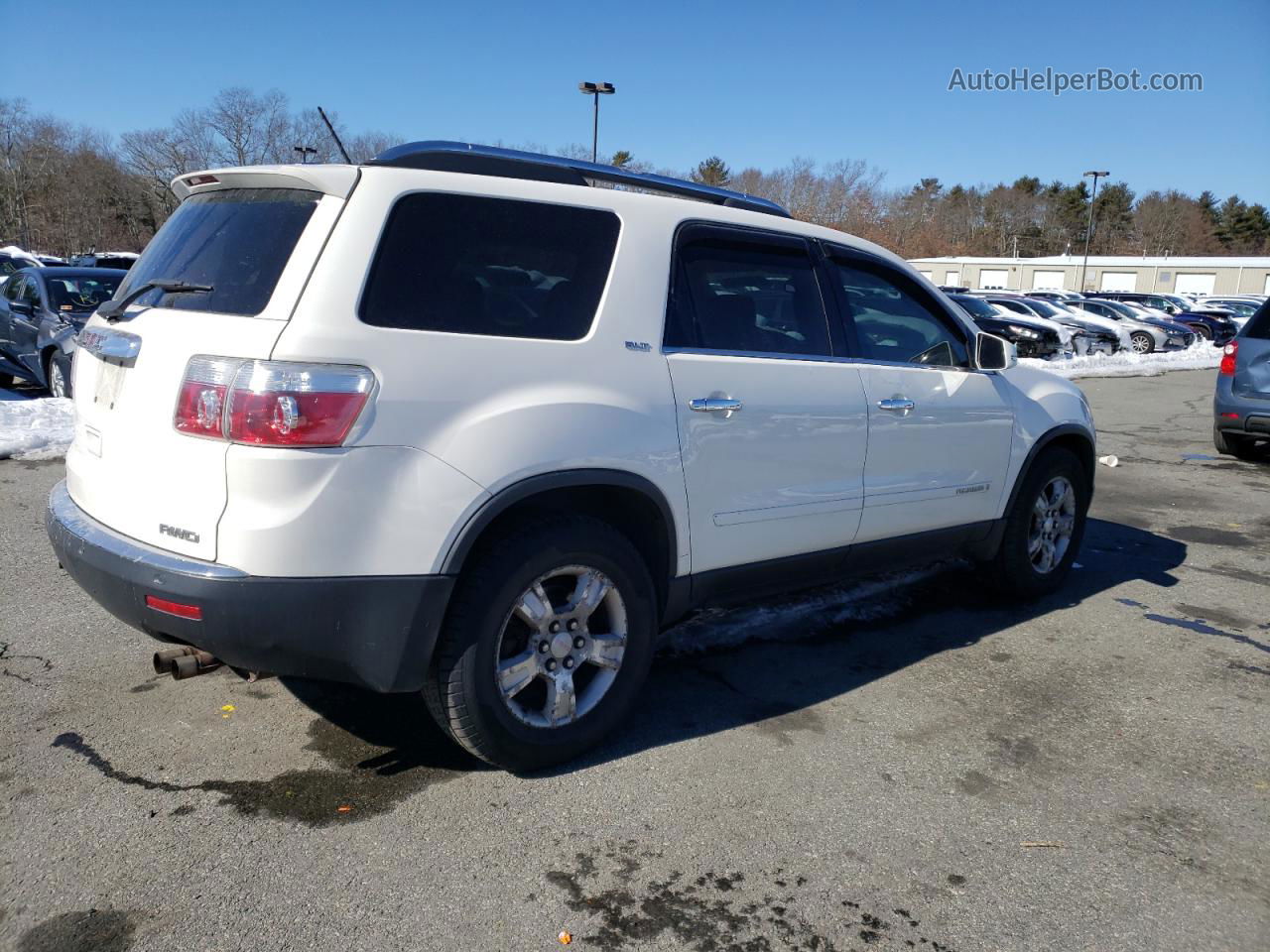 2007 Gmc Acadia Slt-1 White vin: 1GKEV23727J103134